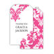Damask Hanging Gift Tags with Organza Bags Image 5 of 13